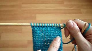 How to Knit Stocking Stitch aka Stockinette Stitch [upl. by Kantos]