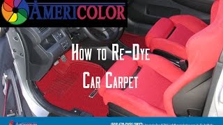 How to ReDye Your Car Carpets [upl. by Aidnyl865]