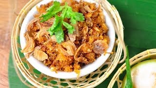 Thai Food  Dried Shrimp Paste Nam Prik Goong Hang [upl. by Fuhrman]