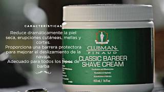 Clubman Pinaud  CLASSIC BARBER SHAVE CREAM [upl. by Berga922]