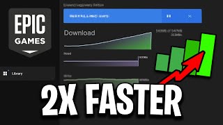 How To INCREASE Epic Games Launcher Download Speed 2x Faster [upl. by Inttirb242]