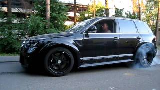 Touareg W12 twin turbo testing RWD mode [upl. by Teresina59]