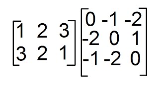 Multiplicación de Matrices de orden 2x3 y 3x3 Producto de Matrices [upl. by Antonius605]