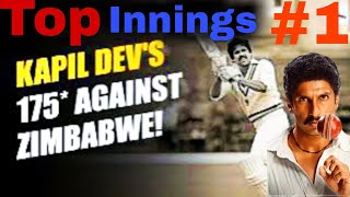 Kapil Devs 175 Against Zimbabwe  Best Innings 1 [upl. by Stockwell]