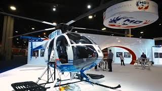 Glass Cockpit MD530F Walk Around HeliExpo 2019 [upl. by Vincenty]