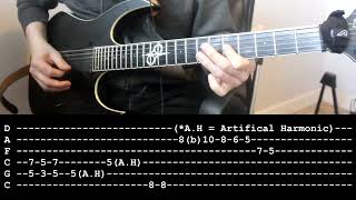 Ghost Griftwood  Guitar Lesson Riffs  Solos tabbed [upl. by Mcgill266]