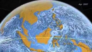 NASAs  Perpetual Ocean Animation of Surface Ocean Currentsmp4 [upl. by Aihtenyc780]