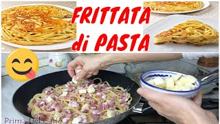 COME FARE LA FRITTATA DI PASTA ricetta facile e gustosa  primo piatto o piatto unico [upl. by Eibbed]