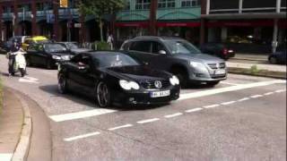 LOUD SL55 AMG FULL THROTTLE ACCELERATION [upl. by Novhaj]