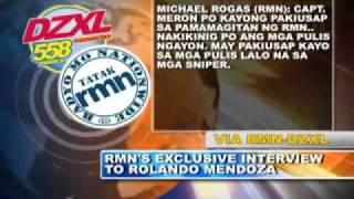 Quirino Grandstand Hostage Crisis  Live Telephone Conversation [upl. by Deny]