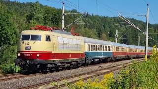 🇩🇪😍😎⚠️ 103 245 mit Bundesbahn IC Rheingold ➡️ Lindau Bodensee  Nostalgie Zugreisen [upl. by Skier]