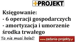 Księgowanie 6 op amortyzacja i umorzenie środka trwałego  typowe operacje klasyczne [upl. by Pedroza935]