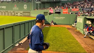 Hayden Wesneski bullpen Fenway Park April 28 2024 [upl. by Lamrouex]