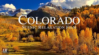 Colorado 4K Relaxation Film  Rocky Mountains Panorama  Colorado Nature with Ambient Music [upl. by Deery]