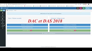 Télédéclaration CNAS DAC ET DAS 2018 [upl. by Htiffirg370]