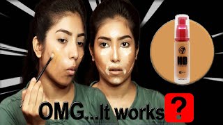 W7 FOUNDATION REVIEW Review AND Wear test AFFORDABLE Foundation [upl. by Saeger792]