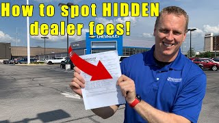 9 fees to NEVER pay a car dealership Tips on car buying how to negotiate and how to buy a car [upl. by Newel213]