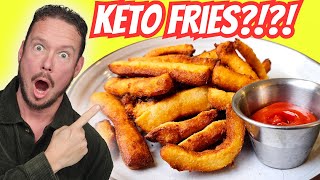 CRISPY Keto Fries With a SECRET Ingredient How to make Keto French Fries [upl. by Romina]