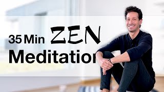 35 Min Accompanied Zen Meditation in Stillness  Zazen with IntroOutro [upl. by Tolliver668]