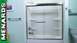 How To Install a Shower Door  Menards [upl. by Eniamreg]