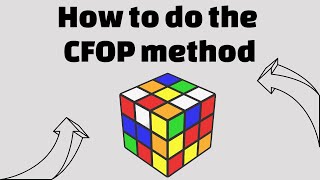 How to do the CFOP method beginner CFOP [upl. by Teerell]