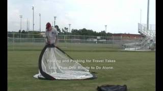 Baseball Softball Batting Drill Popup Catch Net by SKLZ  How it Folds amp Packs for Travel [upl. by Brandtr]