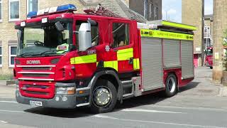 SFRS Banstead Pump Leaving Epsom Fire Station [upl. by Anivas]