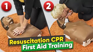 Resuscitation CPR  How To Do CPR  First Aid Training [upl. by Yramliw]