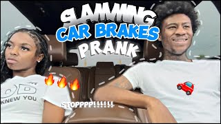 Slamming On The Car Breaks Prank [upl. by Enitsenrae226]