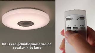 Badkamerlamp LED  plafondlamp met speakers  Straluma [upl. by Chapen]