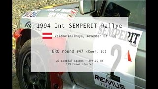 TRAILER 1994 Int SEMPERIT Rallye A  wwweuropeanrallyingcom [upl. by Anaerol]