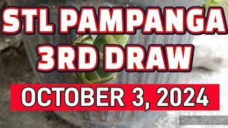 STL PAMPANGA RESULT TODAY 3RD DRAW OCTOBER 3 2024 8PM  THURSDAY [upl. by Rosenquist]