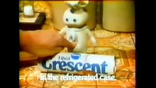 Pillsbury Poppin Fresh Crescent Rolls Commercial 1976 [upl. by Yelkao]