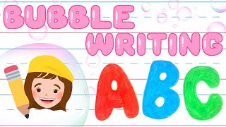 How to Write BUBBLE Letters  Handwriting Practice with Bri Reads [upl. by Ahsienroc138]