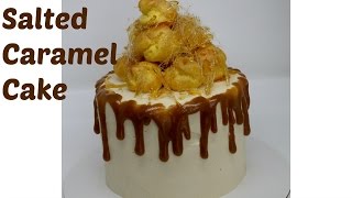 Salted Caramel Croquembouche Drip Cake [upl. by Ejrog]