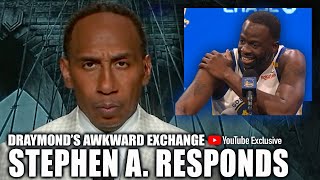 Stephen A addresses Draymond Greens uncomfortable exchange on Media Day  First Take YT Exclusive [upl. by Lat]