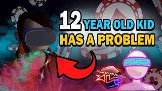 12 year old kid has a problem PokerStars VR [upl. by Ardath]