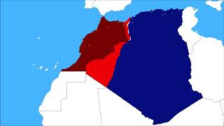 Morocco vs Algeria war simulation [upl. by Eecal]