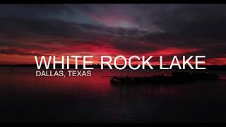 White Rock Lake Sunset 4K Drone Footage [upl. by Ytram]