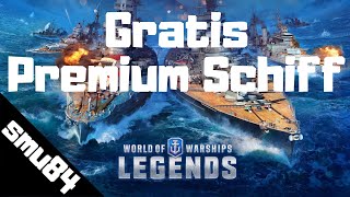 World of Warships Legends  PS5  Gratis Premium Schiff für jeden [upl. by Irrem]