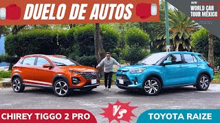 CHIREY TIGGO 2 PRO VS TOYOTA RAIZE  DUELO DE AUTOS [upl. by Vinia]