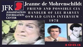 JFK Assassination Jeanne de Mohrenschildt Interview 1978 [upl. by Yentruoc815]