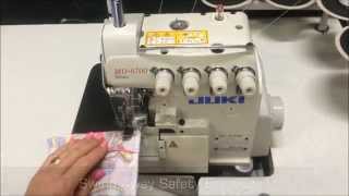 Juki MO6714S Industrial 4 Thread Overlocker By Sewing Machines Australia SMA [upl. by Kcirdle]