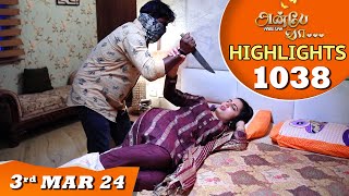 Anbe Vaa Serial  EP 1038 Highlights  3rd Mar 24  Virat  Shree Gopika  Saregama TV Shows Tamil [upl. by Ecirtael]