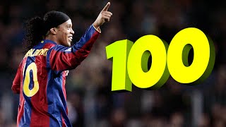 Top 100 Goals Scored By Legendary Football Players [upl. by Ralli961]