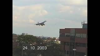 3 Concordes landing at Heathrow one after the other in 2003 [upl. by Milissent]