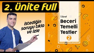 7Sınıf Meb Beceri Temelli Sorular 2Ünite Matematik Full Tek video [upl. by Lisette61]