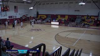 Poquoson Boys Basketball vs Jamestown  Senior Night [upl. by Memberg]