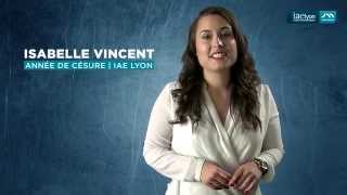 Année de césure IAE Lyon  témoignage Isabelle VINCENT [upl. by Neenaej]