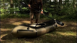 Raft Camping  Kokopelli Packraft  Solo Wilderness Trip  Tarp shelter Rain cooking [upl. by Morty]